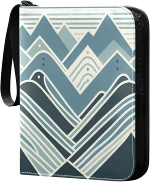 Mountains Card Binder 4 Pockets, 400 Pockets Trading Card Binder Removable Card Albums Card Holder for Games, Sports, Football, Baseball Cards