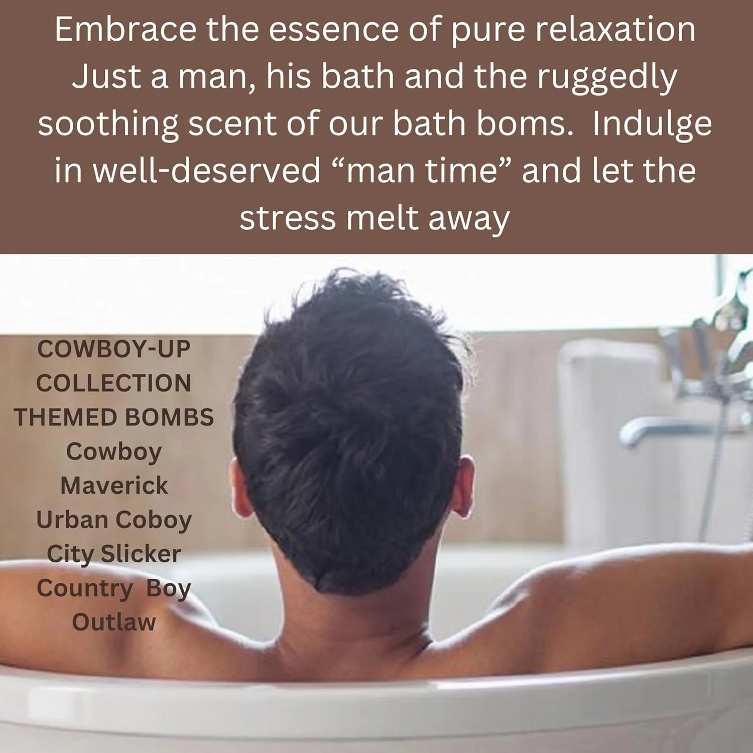 Mr. Bomb Dude Bath Bombs for Men, Infused for Guy Relaxation, Gift for Him, Manly Bath Soak, Masculine Scents for Men, Relaxing Bliss for The Gents - USA Crafted 6 Pk Male Set, Cowboy-Up Collection