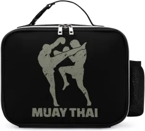 Muay Thai Insulated Lunch Bag Reusable Lunch Box Large Capacity Lunch Container for Work Picnic Travel