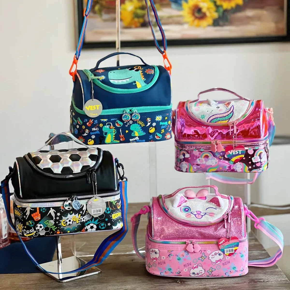 Multipurpose Double Decker Insulated Bag For Kids - Luxury Quality