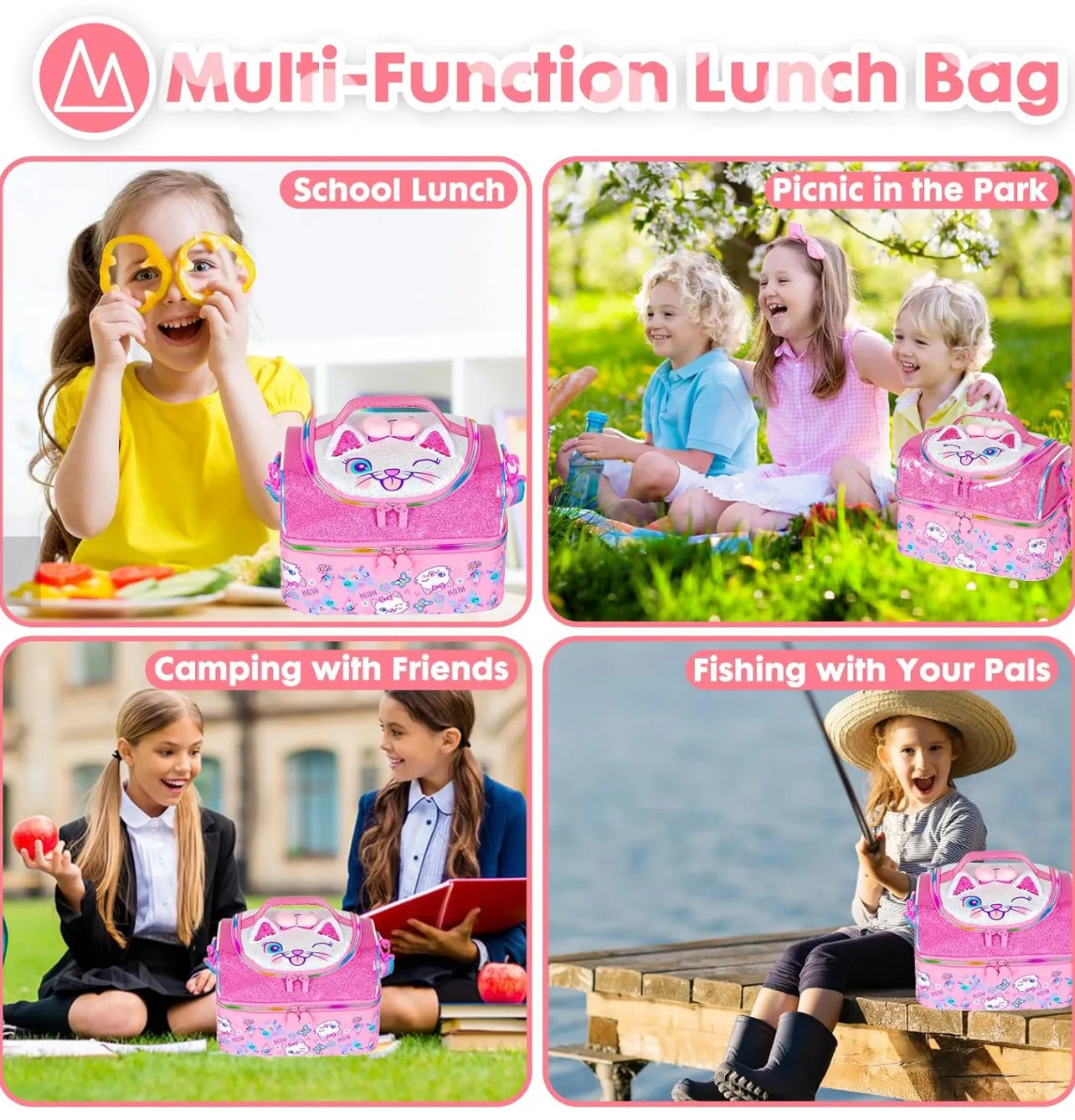 Multipurpose Double Decker Insulated Bag For Kids - Luxury Quality