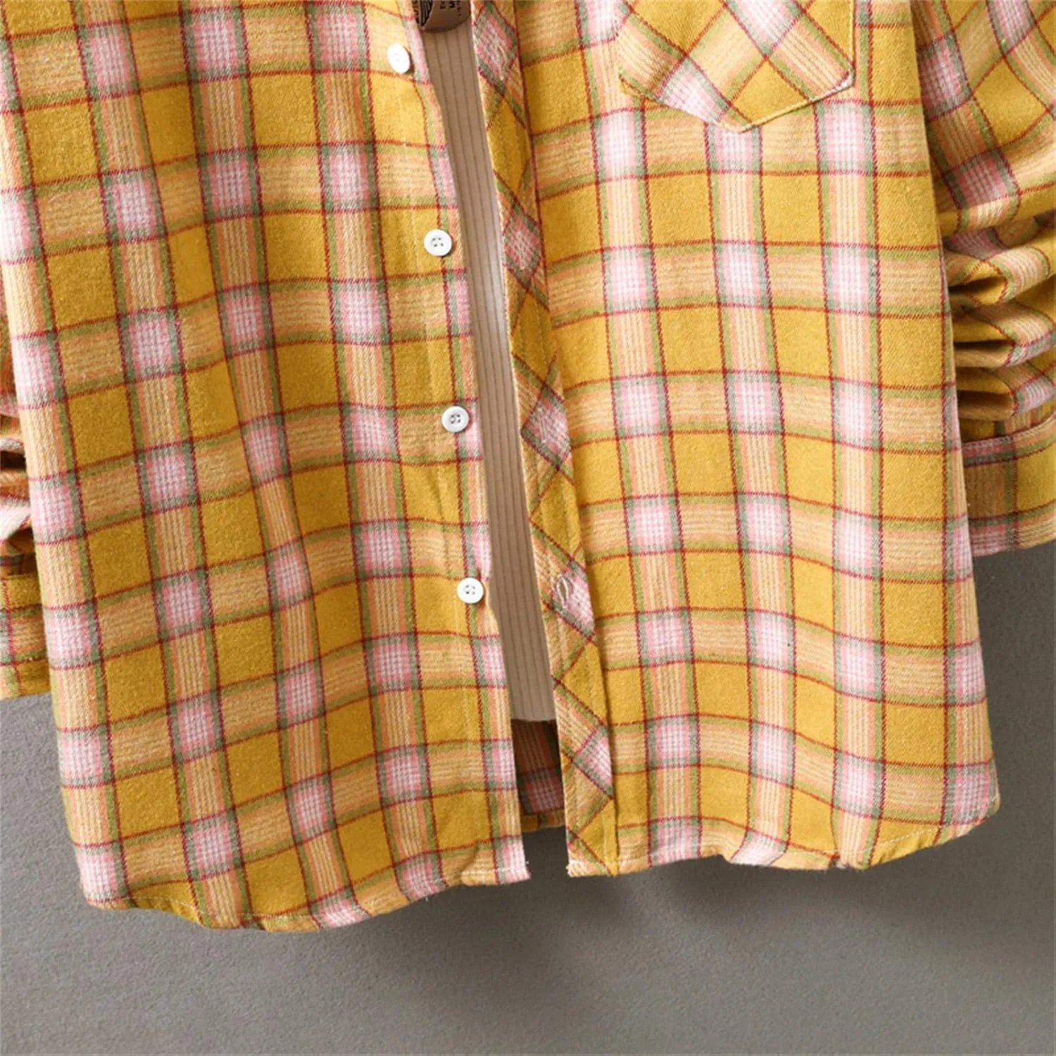 Muscularfit Men's Casual Plaid Shirts Relaxed Fit Long Sleeve Shacket Shirt Coat Button Down Coat Trendy Fall Outdoor Shirts