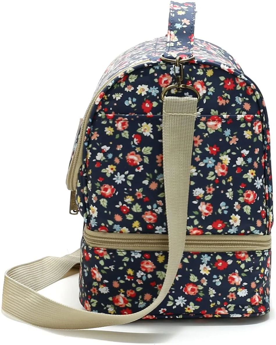 Nanxson Reusable Lunch Tote Bags Insulated Leakproof Lunch Box Cooler Cooling for Adult Men Women for Work/Travel/Picnic/Office (11L,C-Navy)