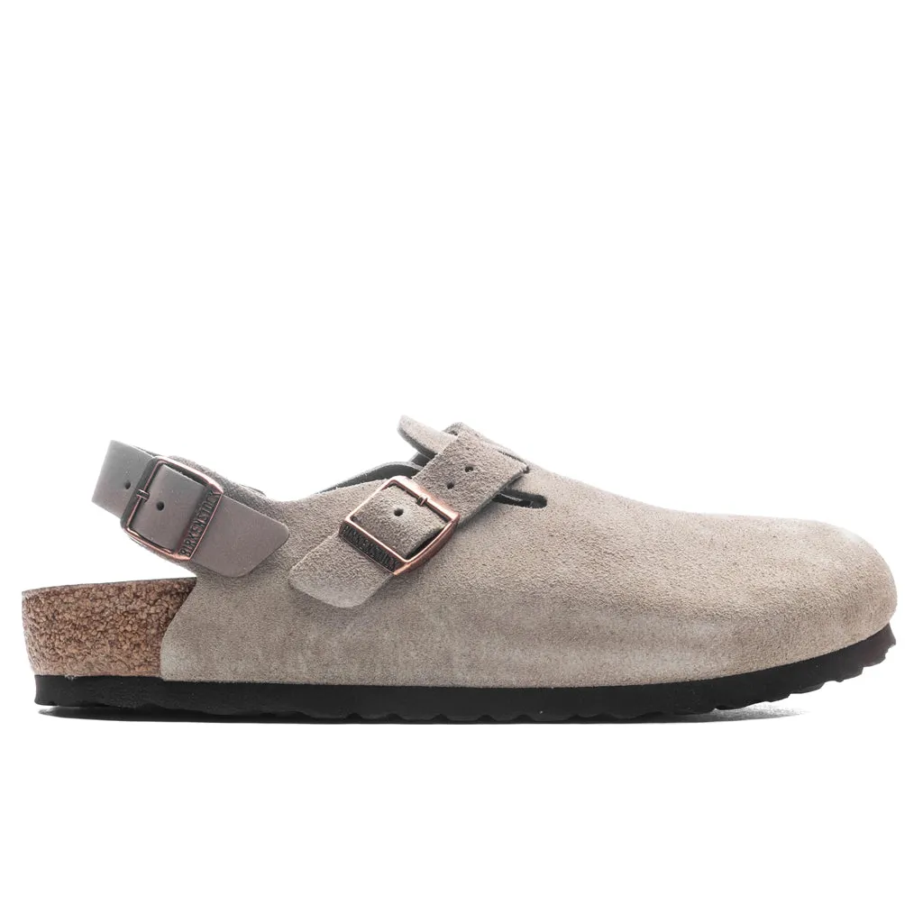 Narrow Tokio Suede Leather - Taupe