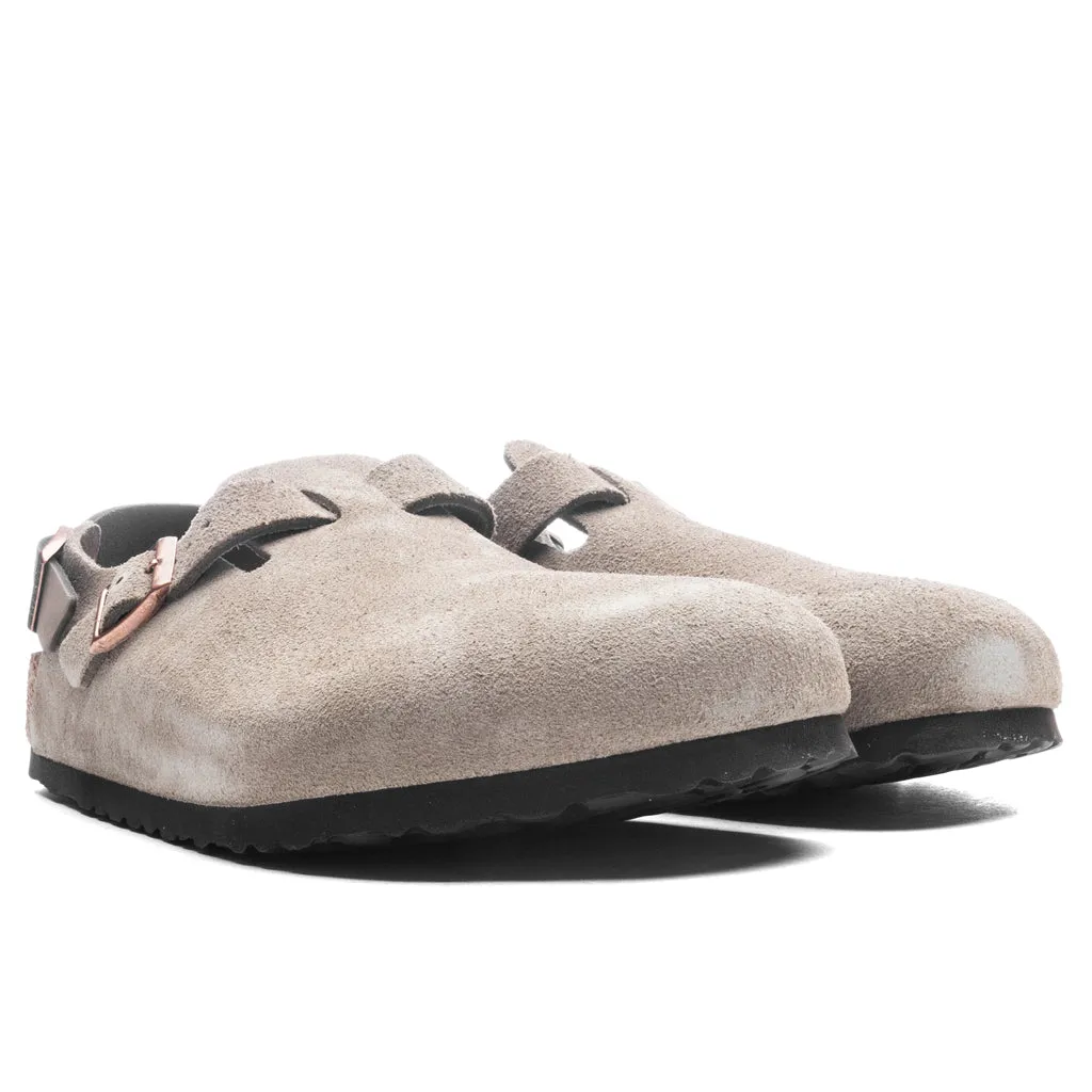 Narrow Tokio Suede Leather - Taupe