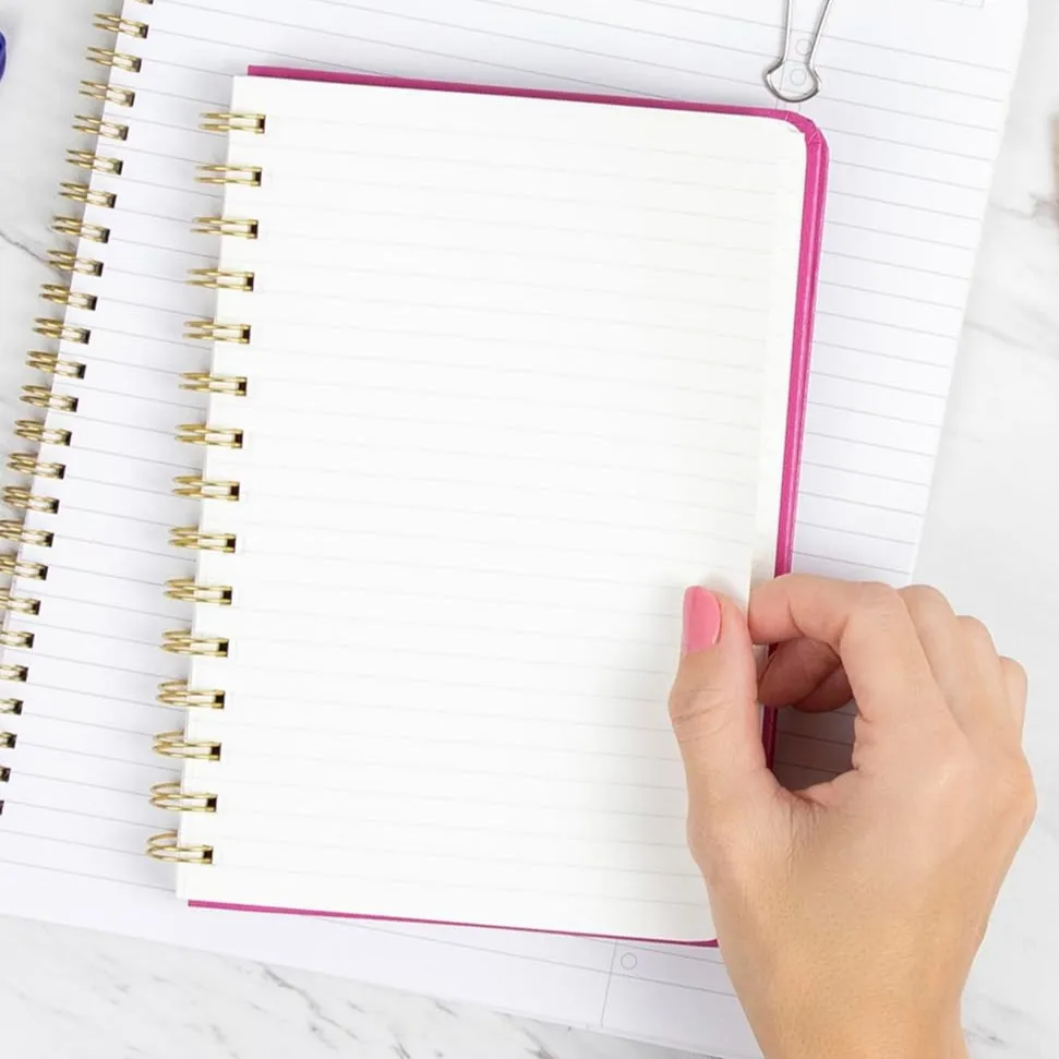 Navy Blue Spiral Bound Notebook