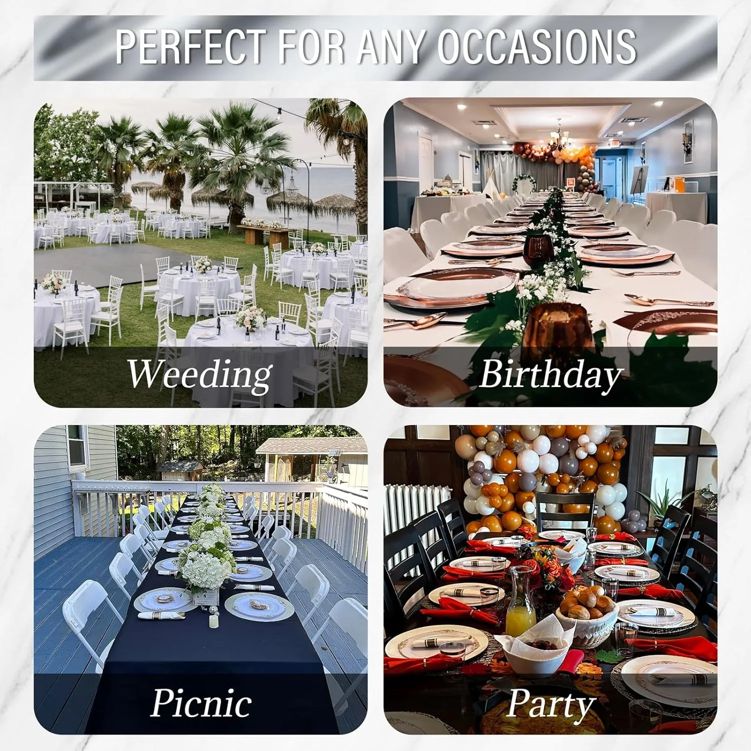 Nervure 100Pcs White and Silver Plastic Plates - 7.5 inch White Plastic Plates with Silver Rim - Disposable Dessert Plate for Wedding & Party