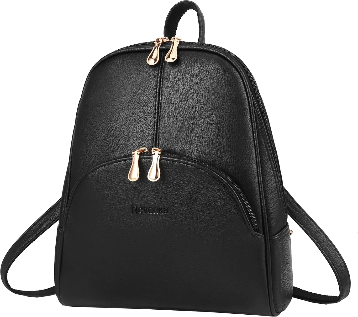 Nevenka Backpack Purse for Women Casual Shoulder Bag PU Leather Zipper Closure Adjustable Strap…