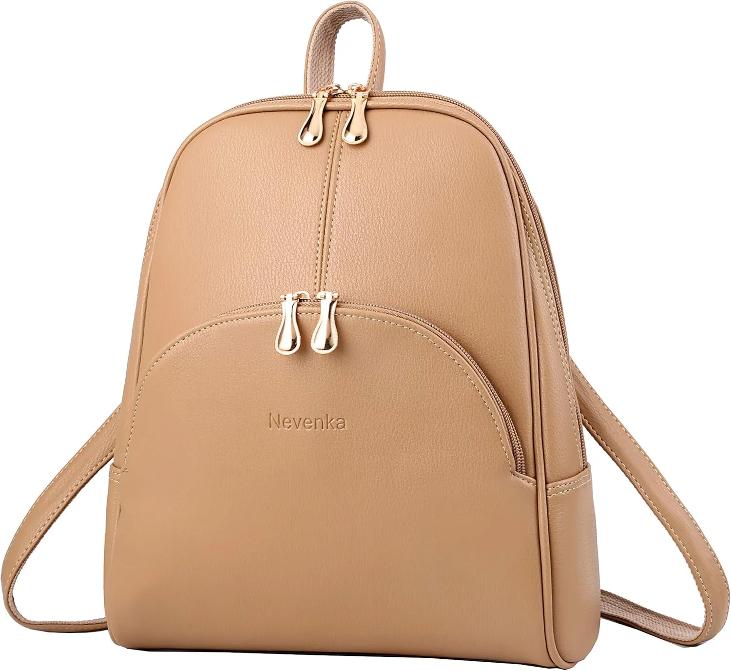 Nevenka Backpack Purse for Women Casual Shoulder Bag PU Leather Zipper Closure Adjustable Strap…