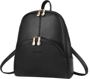 Nevenka Backpack Purse for Women Casual Shoulder Bag PU Leather Zipper Closure Adjustable Strap…