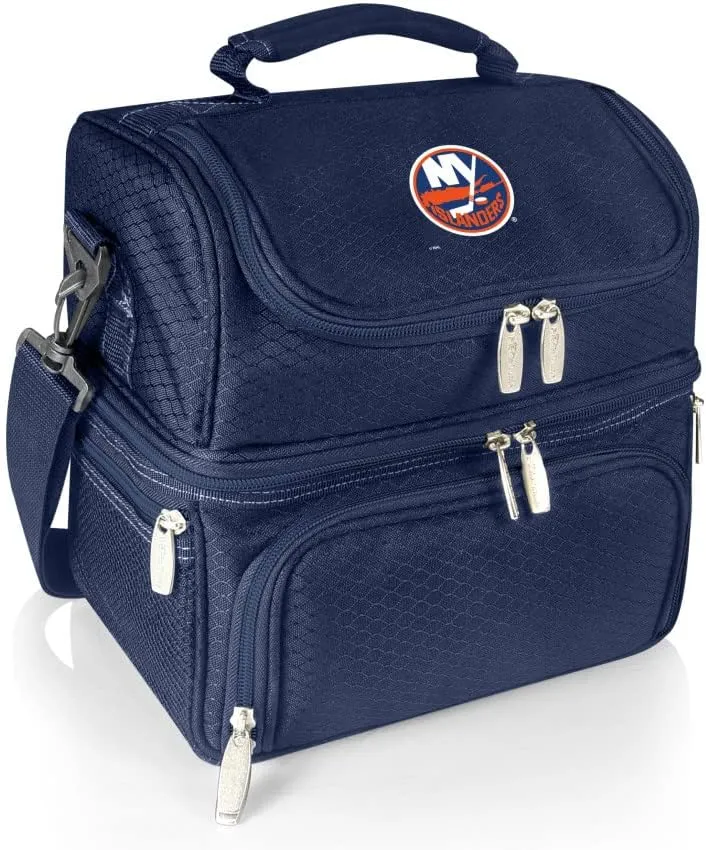 NHL New York Islanders Pranzo Lunch Bag - Insulated Lunch Box with Picnic Set - Lunch Cooler Bag
