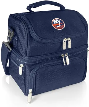 NHL New York Islanders Pranzo Lunch Bag - Insulated Lunch Box with Picnic Set - Lunch Cooler Bag