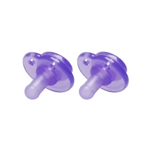 Nookums Paci-Plushies Replacement Pacifier - Purple 2 Pack
