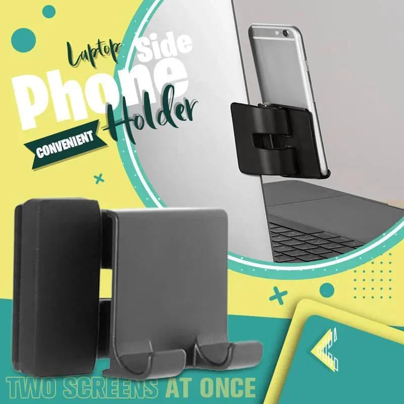 Notebook Screen Side Phone Holder Clip On Monitor For Laptop Or Desktop Monitor Creative Mobile Phone Stand For Laptop