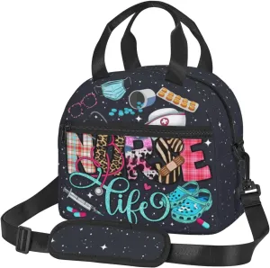 Nurse Lunch Bags Nurses Lunch Box Lunch Bag Nurse Medical Theme Hand-Held Crossbody Insulated Cute Insulated For Work Office Travel Picnic