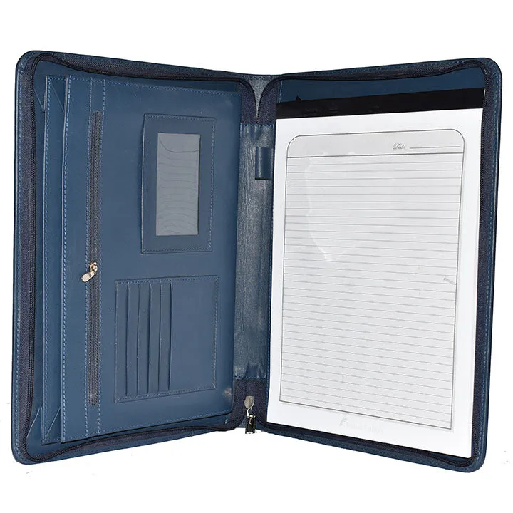Obeeze Handmade Zip Around Notepad Wallet