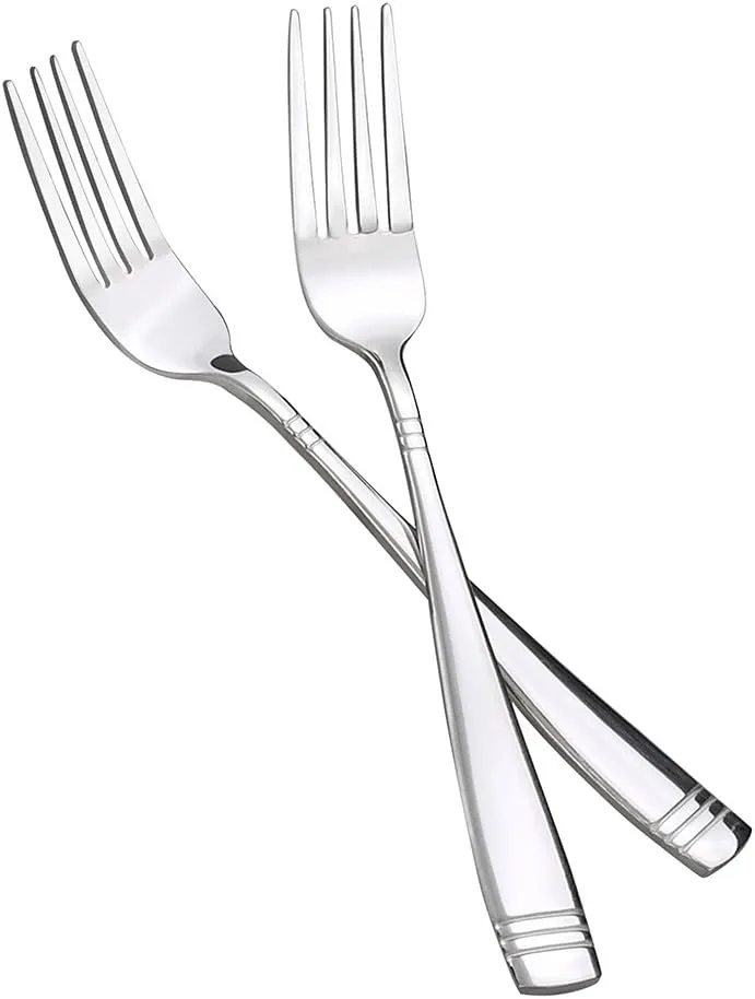 Obstnny Stainless Steel Dinner Fork, 8-Inch, Set of 12