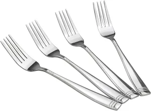 Obstnny Stainless Steel Dinner Fork, 8-Inch, Set of 12