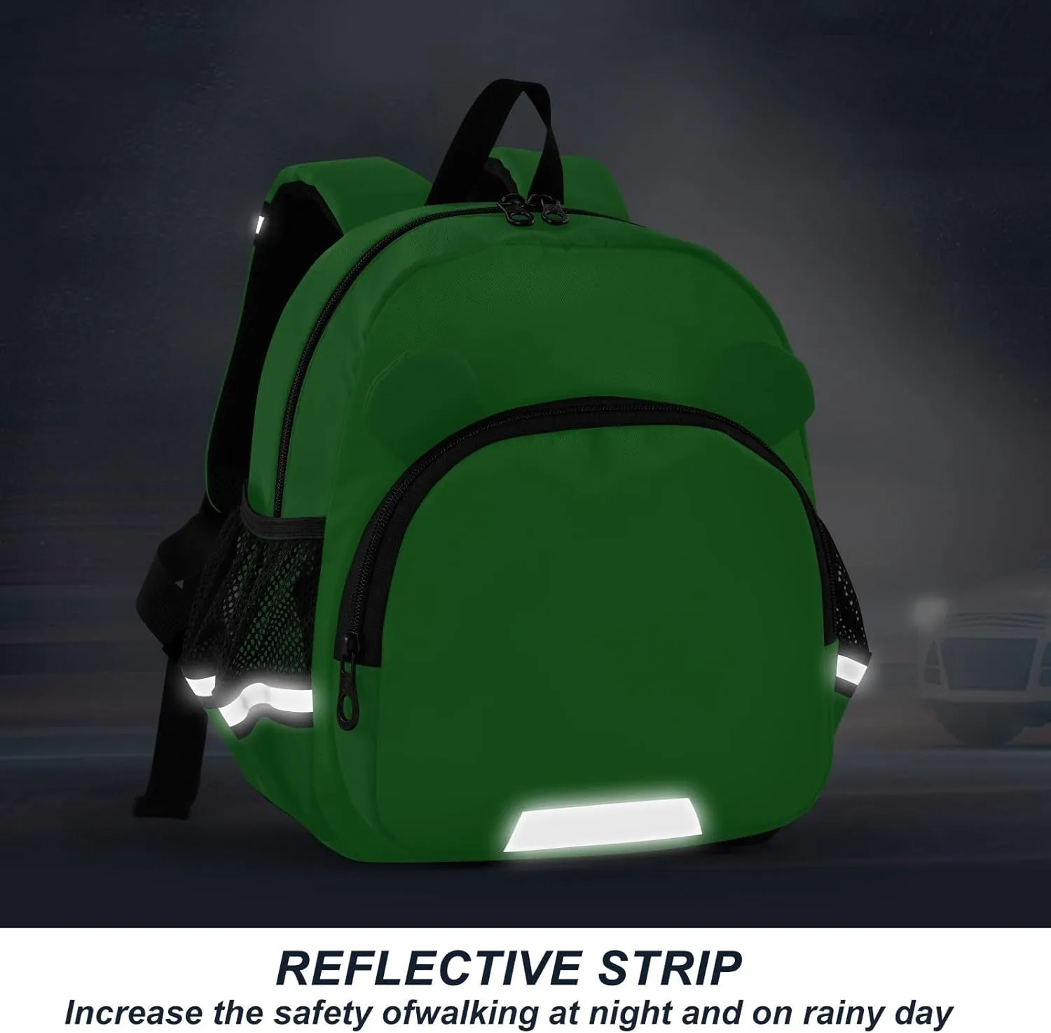 ODAWA Malachite Safety Reflective Kids Bookbag for Boys & Girls, Toddler School Backpack