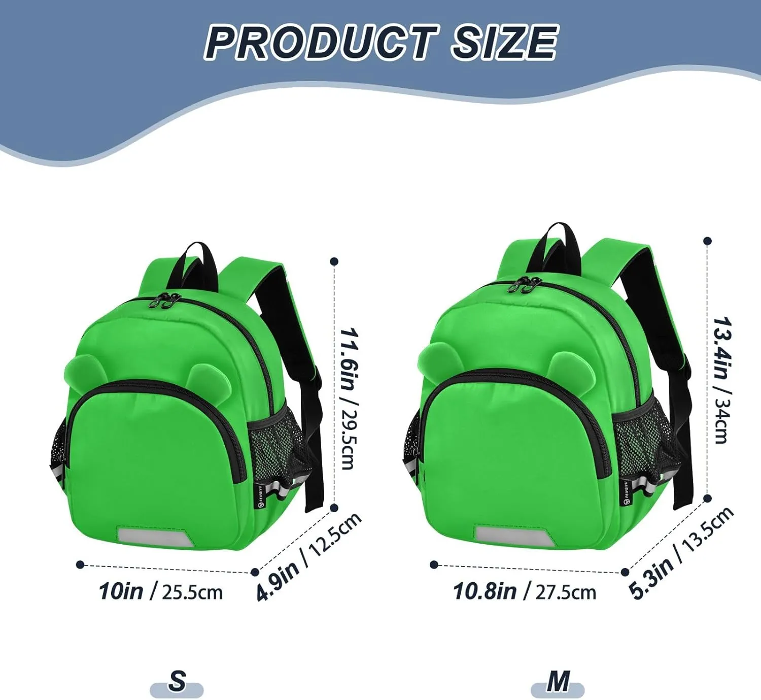 ODAWA Malachite Safety Reflective Kids Bookbag for Boys & Girls, Toddler School Backpack