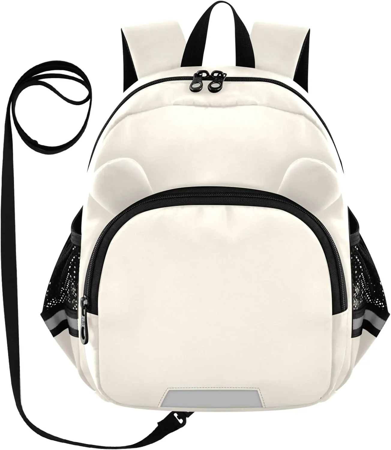 ODAWA Old Lace Toddler Bookbag with Reflective Strips, Chest Buckle, and Leash for Boys & Girls