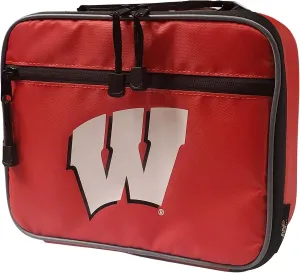 Officially Licensed NCAA Cool Time Lunch Bag with Removable Tray (Wisconsin Badgers)
