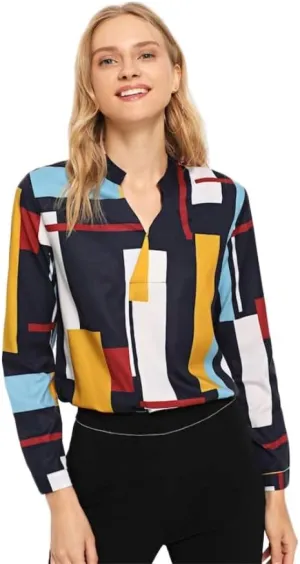 Older Womens Tops and Blouses Elegant Tie Neck Chain Chiffon Older Womens Tops Older Womens Tops Long Sleeve