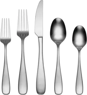 Oneida Peyton Piece Everyday Flatware Set, 42 Count, Metallic