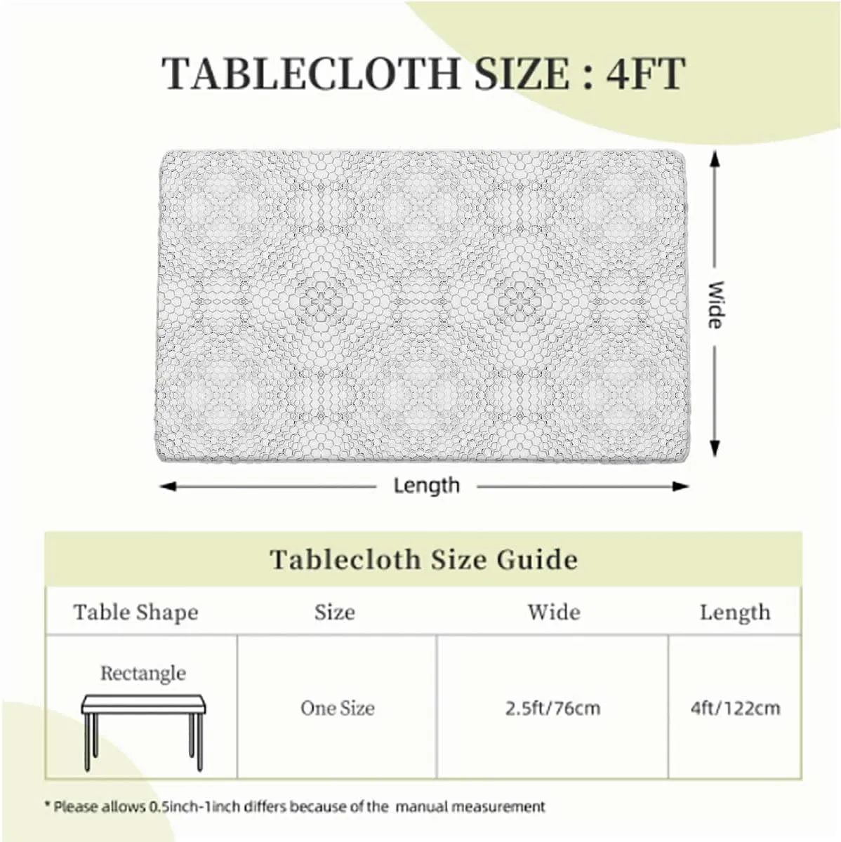 OOzie Gray Fitted Tablecloth Cover, Crocodile Leather Pattern Material Fashion Design Tablecloth Fitted Table Cloth Rectangle Table Animal Fits up 4 Foot Tables