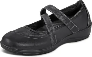 Orthofeet Women's Orthopedic Leather Celina Mary Jane Shoes
