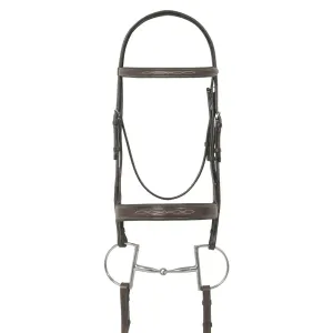 Ovation Fancy Wide Nose Bridle | 467189 | Dark Brown |