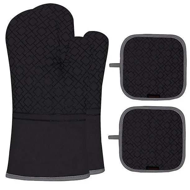 Oven Mitts And Pot Holders Set