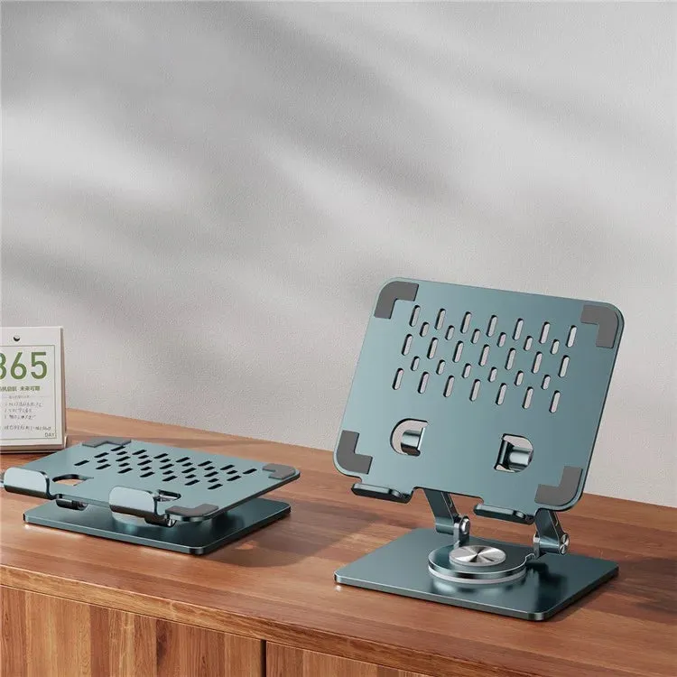P2083 Heat Dissipation Alloy Steel 360 Degree Rotating Desktop Stand for Mobile Phone Tablet