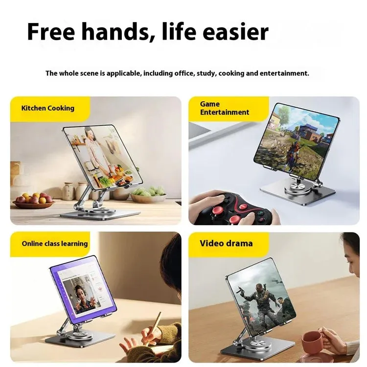 P2083 Heat Dissipation Alloy Steel 360 Degree Rotating Desktop Stand for Mobile Phone Tablet