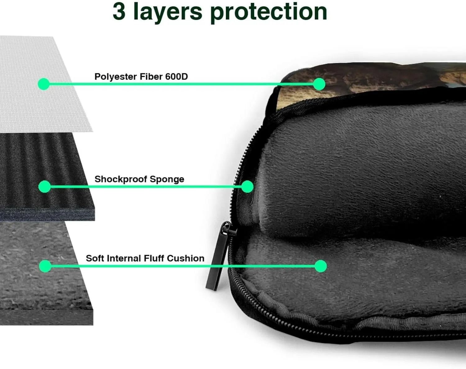 Palm Tree Rocky Shore Laptop Shoulder Bag Portable Laptop Bag Laptop Case Crossbody Briefcase w/Strap Handle