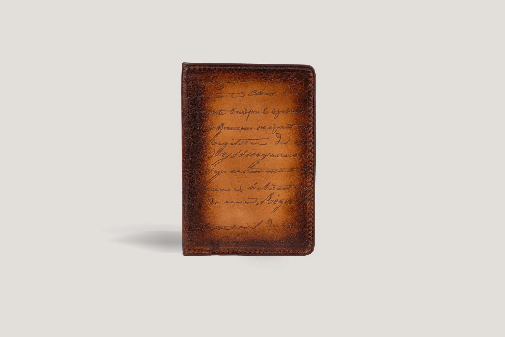 Passport Case Honey Brown