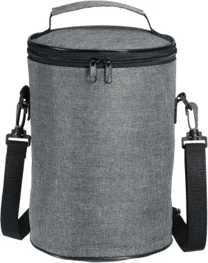 PATIKIL 6.9"x9.8" Insulated Lunch Bag with Shoulder Strap, Insulated Food Jar Waterproof Lunch Tote Bag Portable for Office Work Outdoor Picnic, Grey