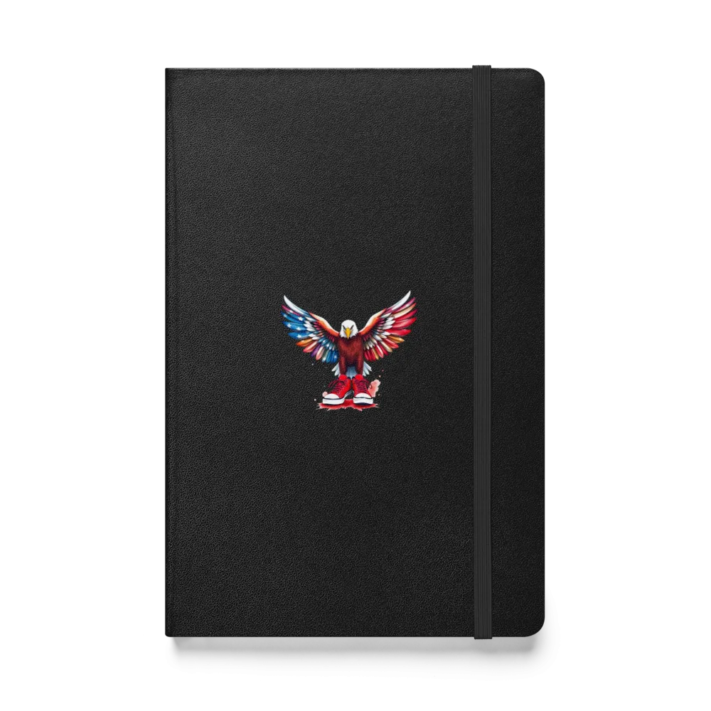 Patriotic Eagle Design Hardcover Notebook
