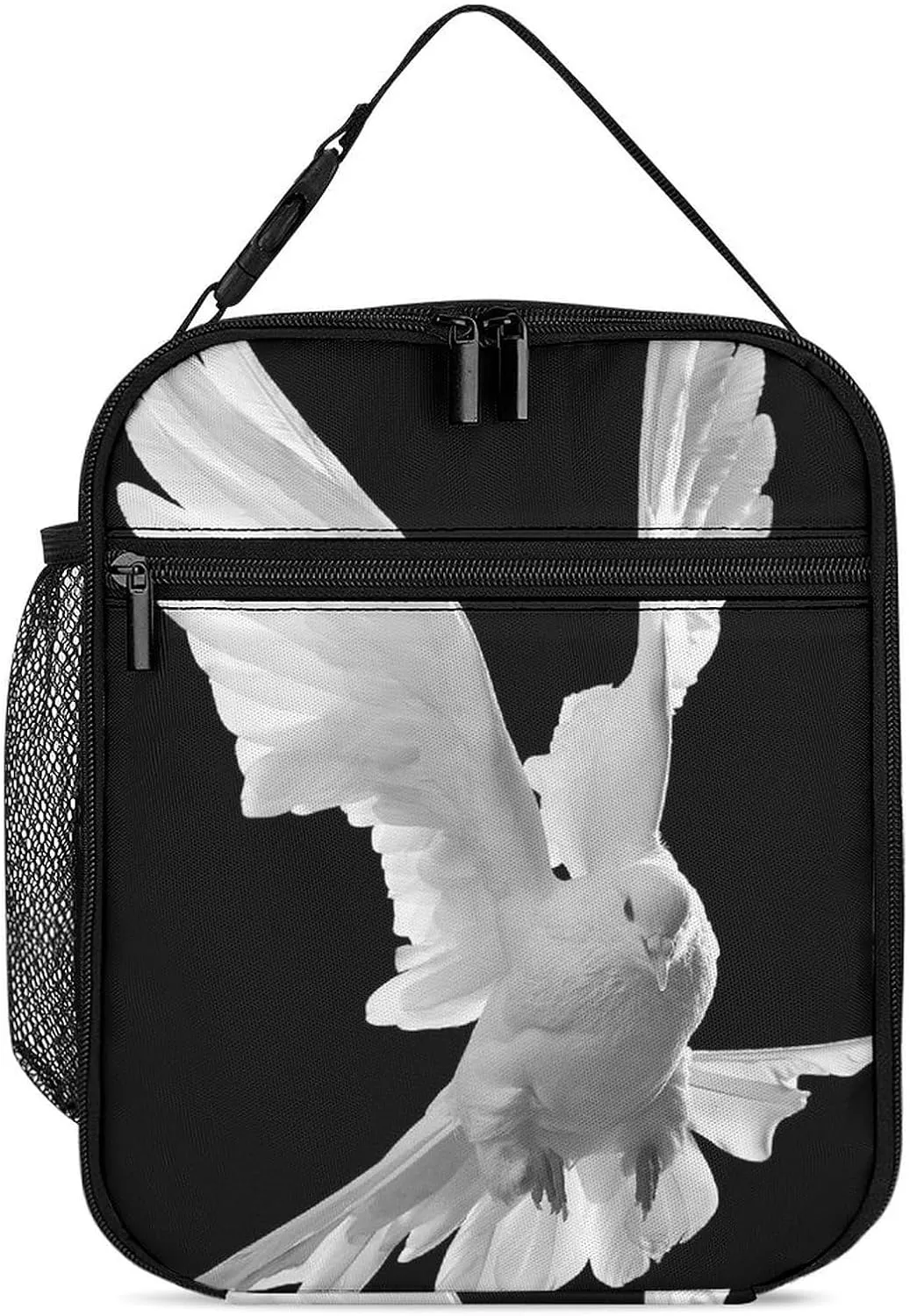 Peace Pigeon Insulated Lunch Bag Leakproof Insulated Cooler Bag with Handbags Side Pocket for Adults