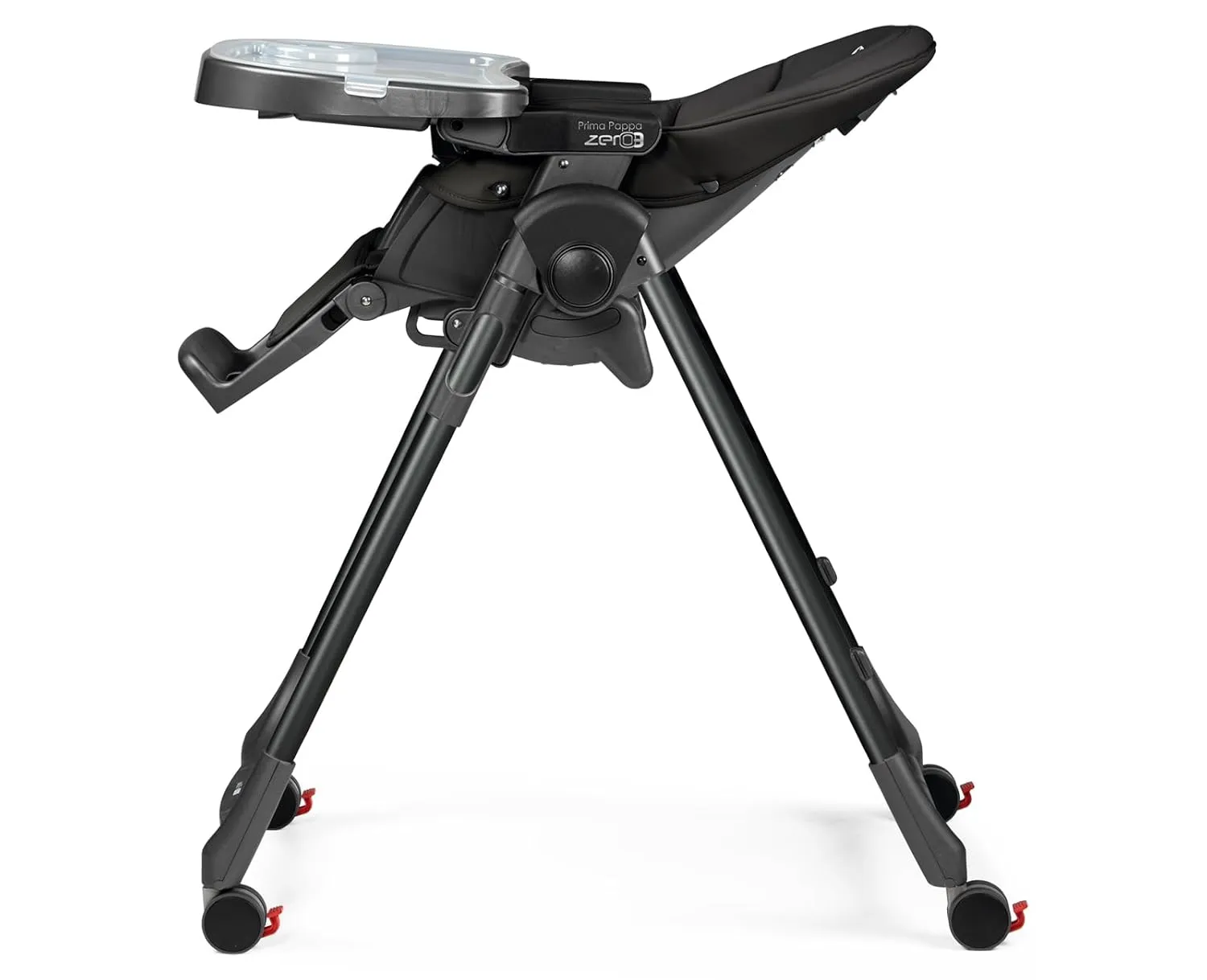 Peg Perego Prima Pappa Zero 3 - High Chair - for Children Newborn to 3 Years of Age - Made in Italy - True Black (Black)