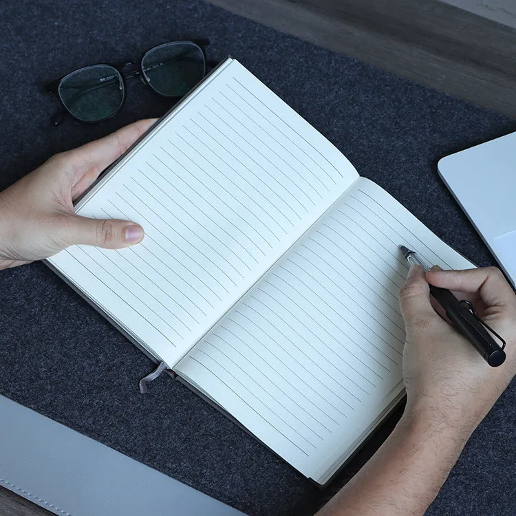 Personalised Red Leather Notebooks - Custom Name & Message