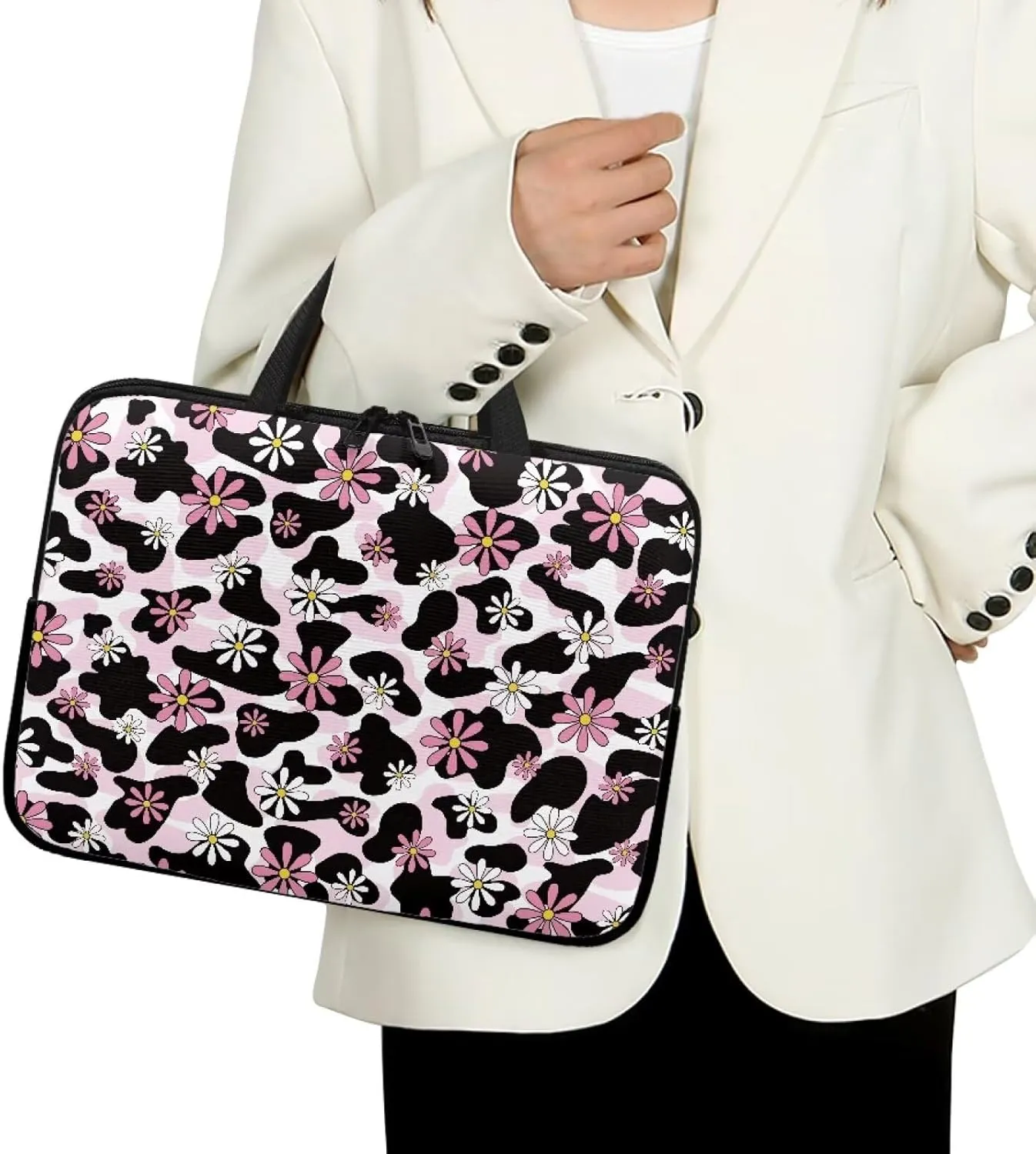 Personalized Laptop Case 15.6In Computer Bag,17inch Messenger Bag Briefcase Tote Bag with Laptop Compartment