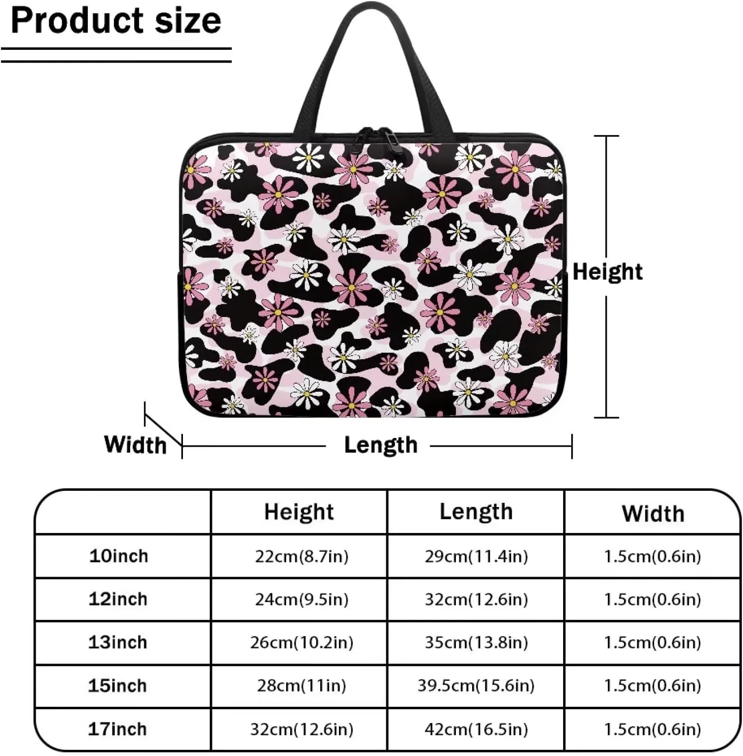 Personalized Laptop Case 15.6In Computer Bag,17inch Messenger Bag Briefcase Tote Bag with Laptop Compartment