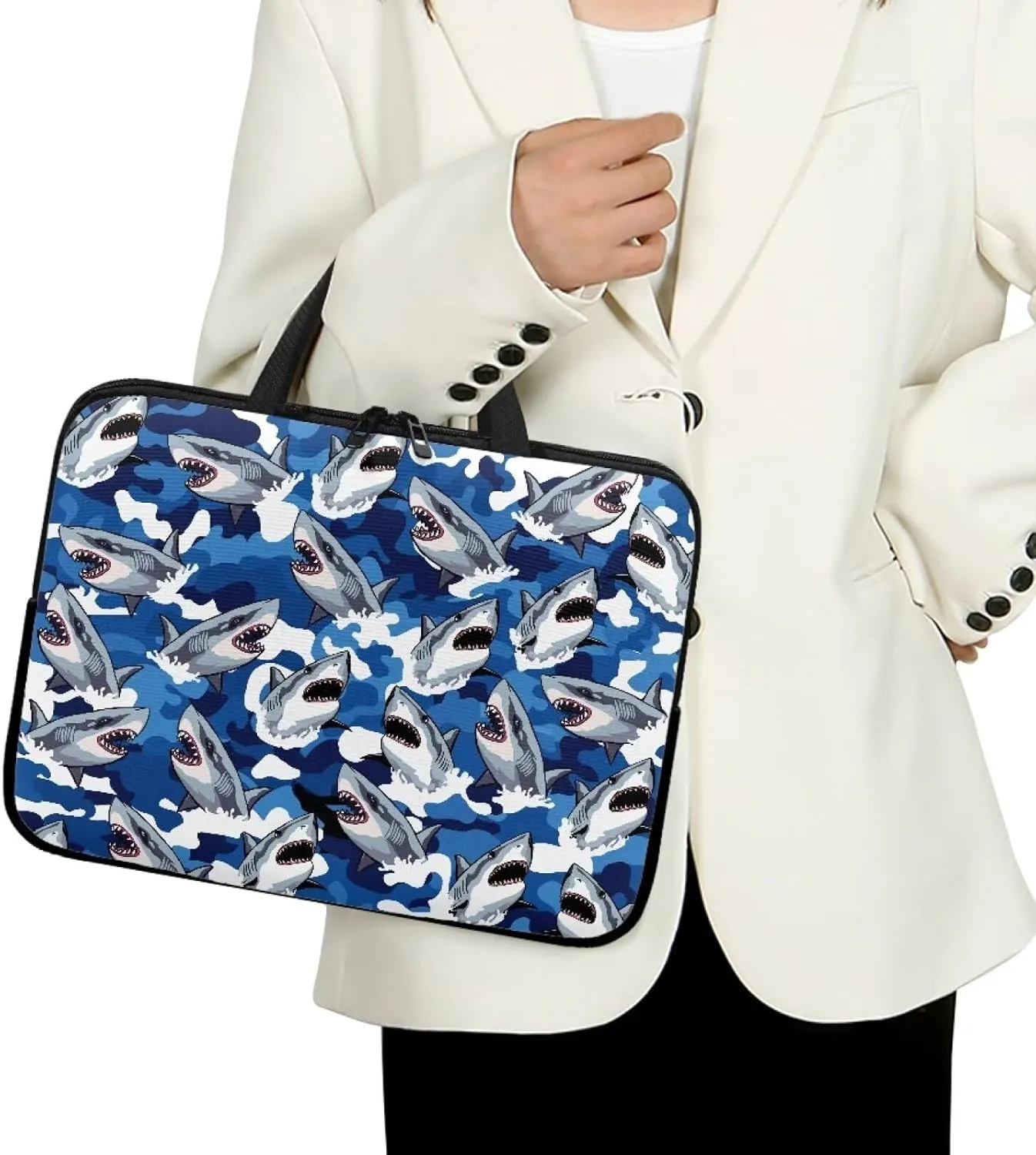 Personalized Laptop Case 15.6In Computer Bag,17inch Messenger Bag Briefcase Tote Bag with Laptop Compartment