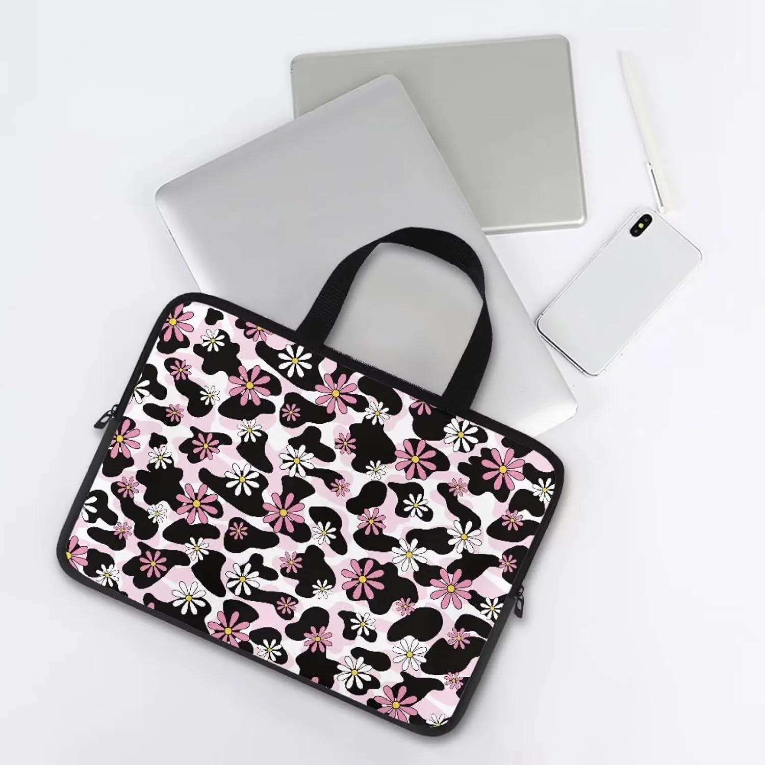 Personalized Laptop Case 15.6In Computer Bag,17inch Messenger Bag Briefcase Tote Bag with Laptop Compartment
