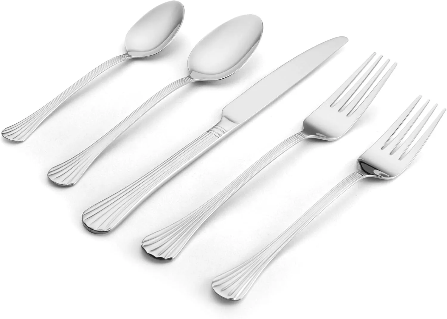 Pfaltzgraff Southport Flatware, 45 Piece Set, Silver