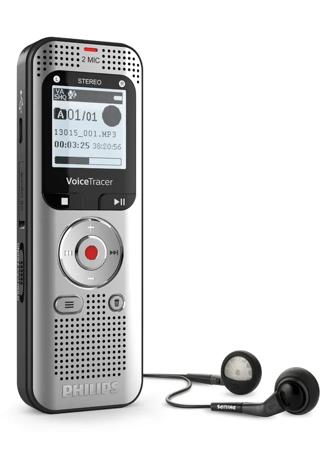 Philips DVT2015 Digital Voice Tracer with Sembly AI Voucher