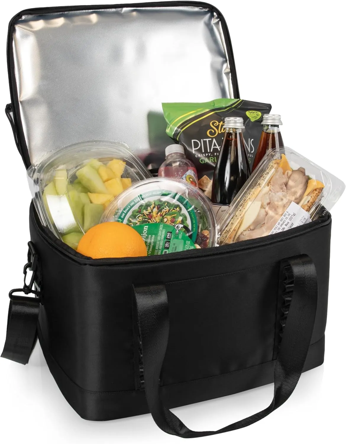PICNIC TIME NFL Arizona Cardinals Tarana Superthick Cooler Bag, 24 Can Insulated Soft Cooler, Made with Recycled Materials, Camping Cooler, Picnic Cooler, (Black)