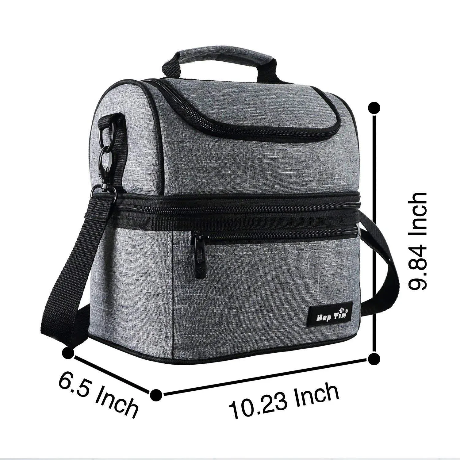 Pigwiggy Insulated Lunch Bag Gray