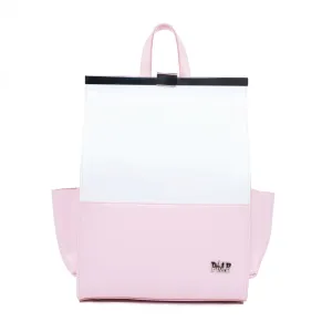 Pink & White Vegan Backpack